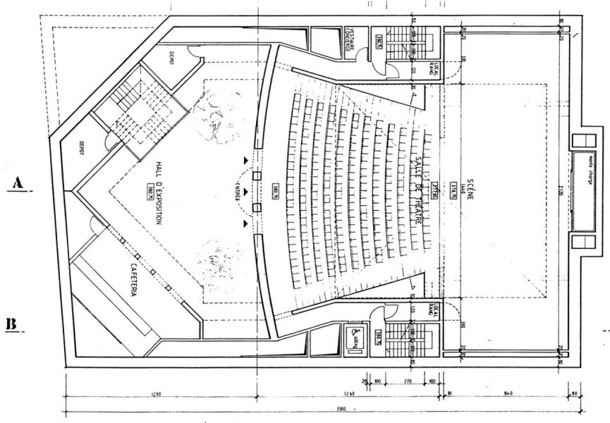 Théâtre; Plan de la salle (env. 300 places)