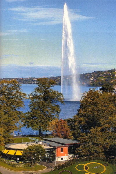 Restaurant (presque) au pied du jet d'eau de Genève