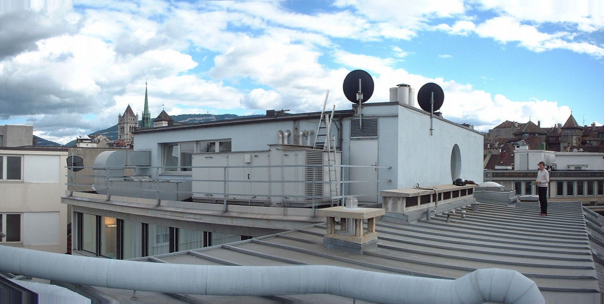 Installations techniques en toiture (commerce du centre ville)