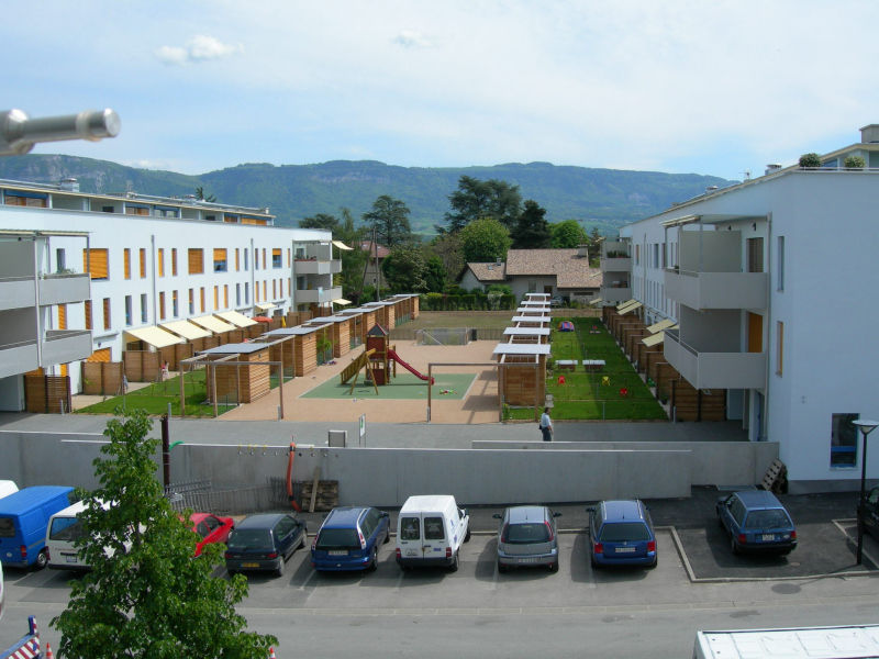 Logements dans un quartier en plein développement