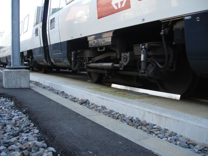 Mesures du bruit au passage du train (proche de la source)