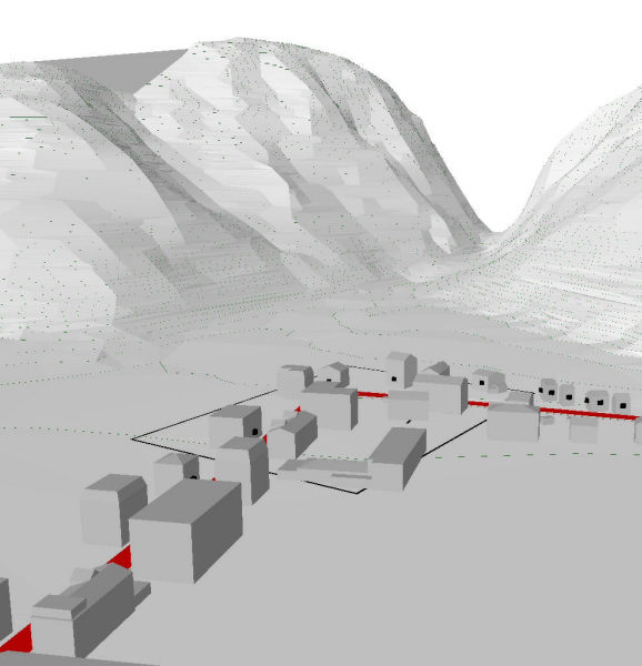 Routes avec de fortes pentes