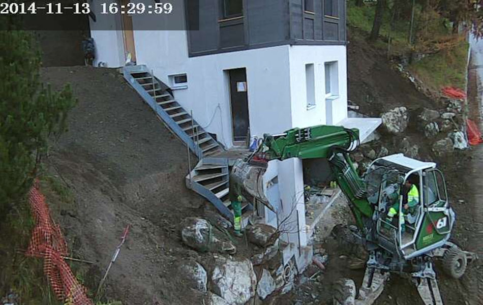 Fin de chantier pour un chalet à la Montagne 