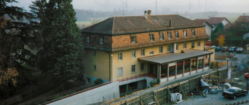 Réhabilitation d'un bâtiment communal (multi utilisateurs), vue du chantier 